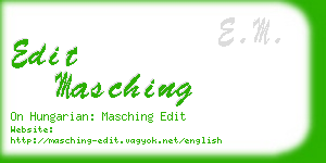 edit masching business card